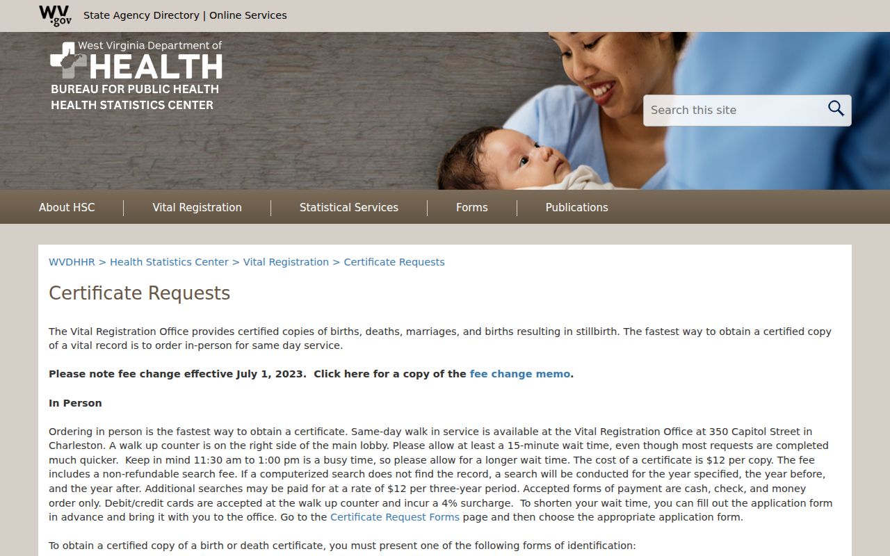 Wetzel County former owners and estate research through the WV Vital Registration request process